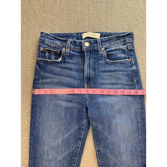 TRAVE Jeans Colette Kick Flare Mid Rise Size 26 - Picture 9 of 12